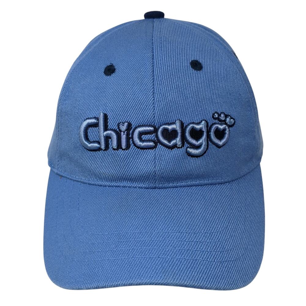 Chicago Toddler Strapback Baseball Cap Blue One Size Adjustable Embroidered